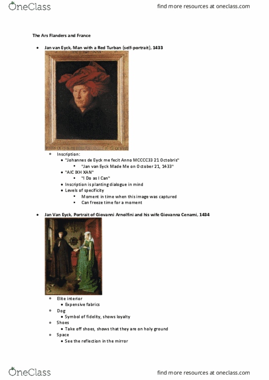 FAH101H5 Lecture Notes - Lecture 8: Jan Van Eyck, San Lorenzo, Florence, Florence Cathedral thumbnail