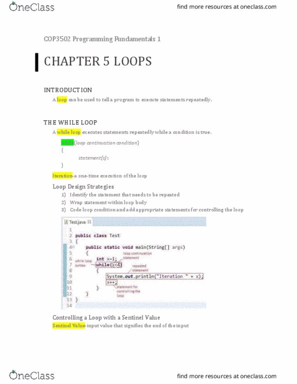 COP 3502 Chapter Notes - Chapter 5: Microsoft Dynamics Ax thumbnail