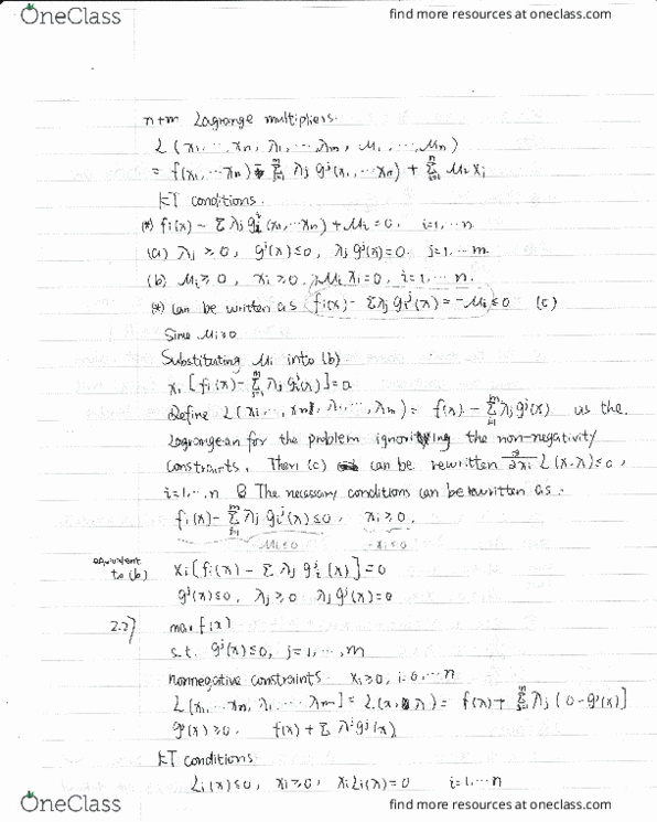 ECON387 Lecture Notes - Lecture 17: Total Derivative, Envelope Theorem, Lagrange Multiplier thumbnail