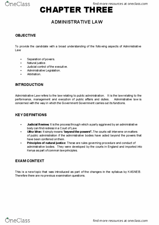 LAW 11001 Lecture Notes - Lecture 3: Constitutionalism, Cross-Examination, Limited Government thumbnail