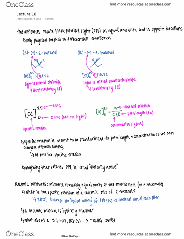 CHEM 51A Lecture Notes - Lecture 15: Butyraldehyde thumbnail