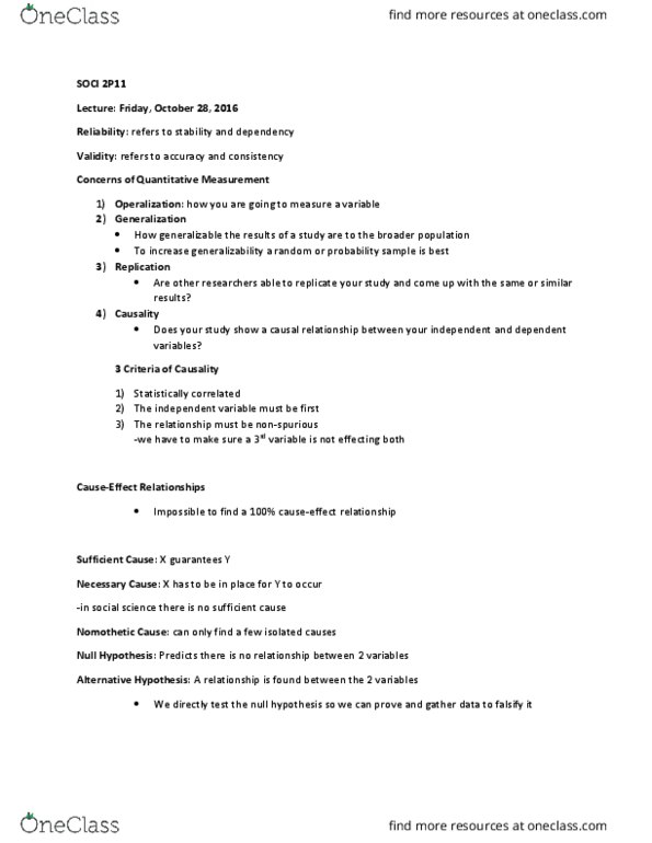 SOCI 2P11 Lecture Notes - Lecture 5: Socioeconomic Status, Probability Distribution, Social Vulnerability thumbnail