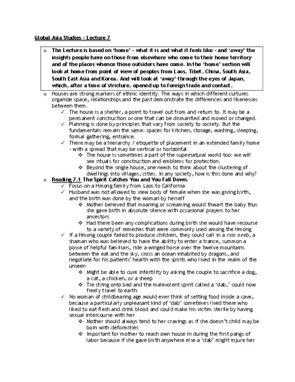 GASA02H3 Lecture Notes - Lecture 7: Hmong Language, Global Asia, Pangs thumbnail