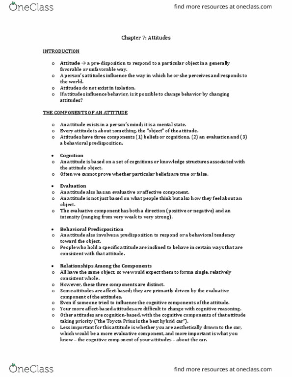 SOCPSY 1Z03 Chapter Notes - Chapter 7: Observational Learning, Classical Conditioning, Signify thumbnail