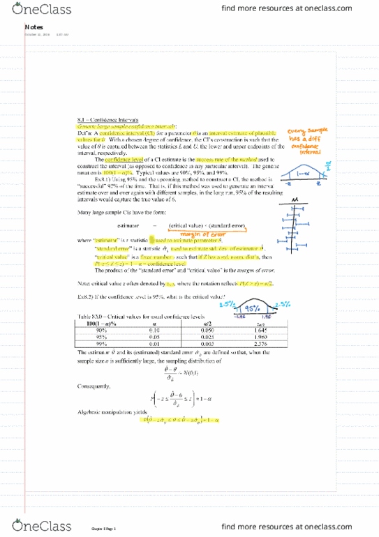 STAT235 Chapter Notes - Chapter 8: Oa, Null Hypothesis, Test Statistic thumbnail