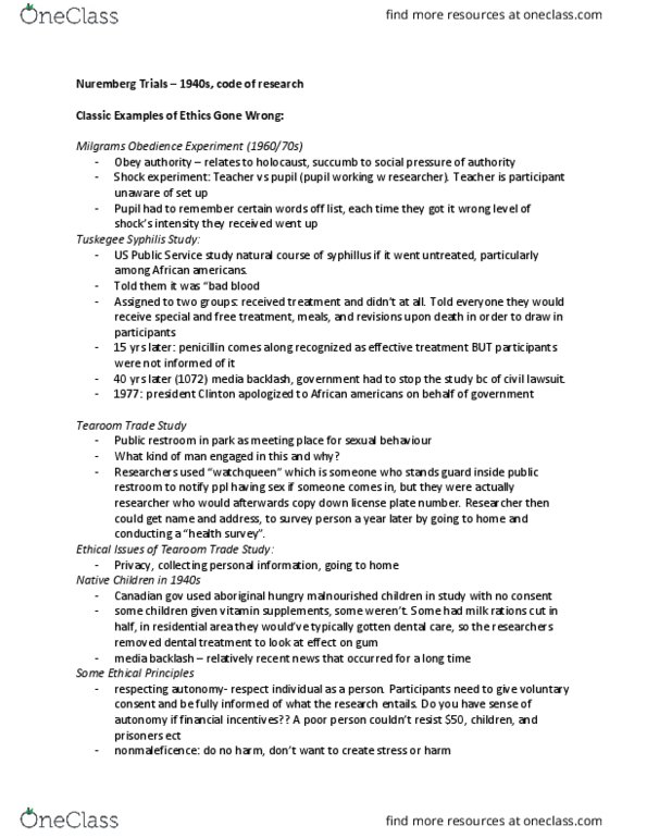 FRHD 3070 Lecture Notes - Lecture 6: Syphilis, Penicillin thumbnail