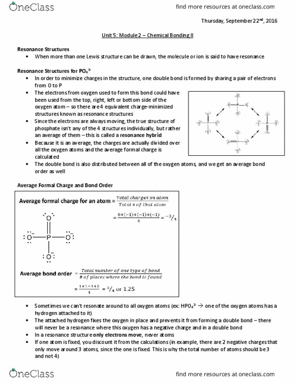 CHEM 1A03 Chapter Unit 5 Module 2: Unit 5- Module 2 – Chemical Bonding II thumbnail
