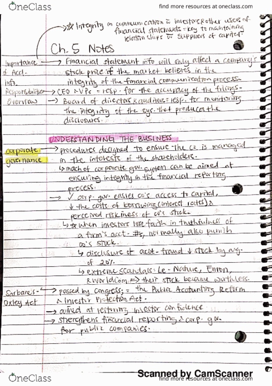 ACCT20100 Chapter Notes - Chapter 5: Statin, Financial Statement, Flax thumbnail