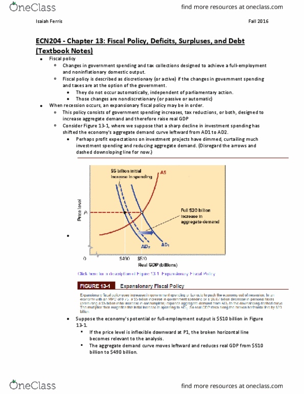 ECN 204 Chapter Notes - Chapter 13: Refinancing, Human Capital, Business Cycle thumbnail