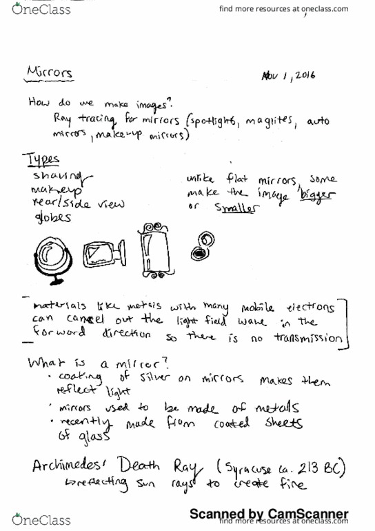 PHYS 1230 Lecture 15: Light And Color Notes Nov 1 thumbnail