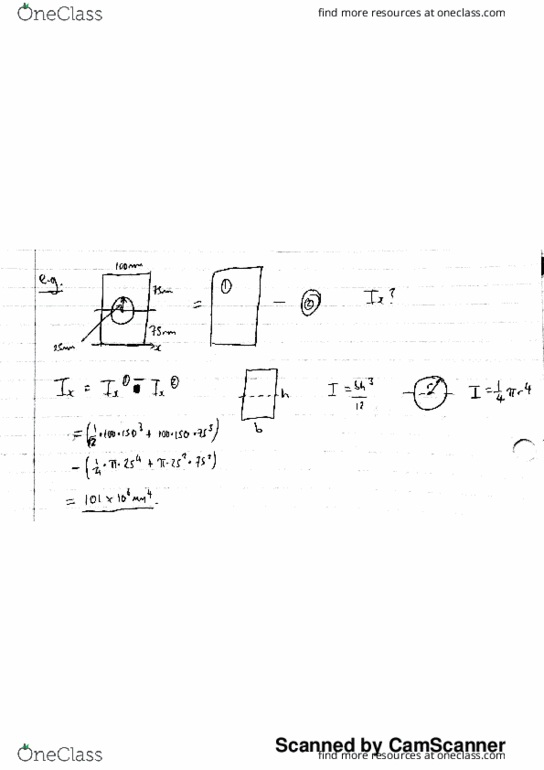 MECHENG 211 Lecture 24: Wei Lu ME 211 Lecture 24 Notes - Bending Examples thumbnail