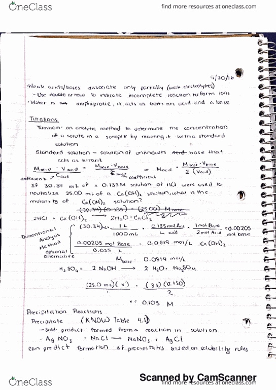 CHEM 107 Lecture Notes - Lecture 13: Sodium Hydroxide, Standard Solution, Office Of Energy Efficiency And Renewable Energy thumbnail
