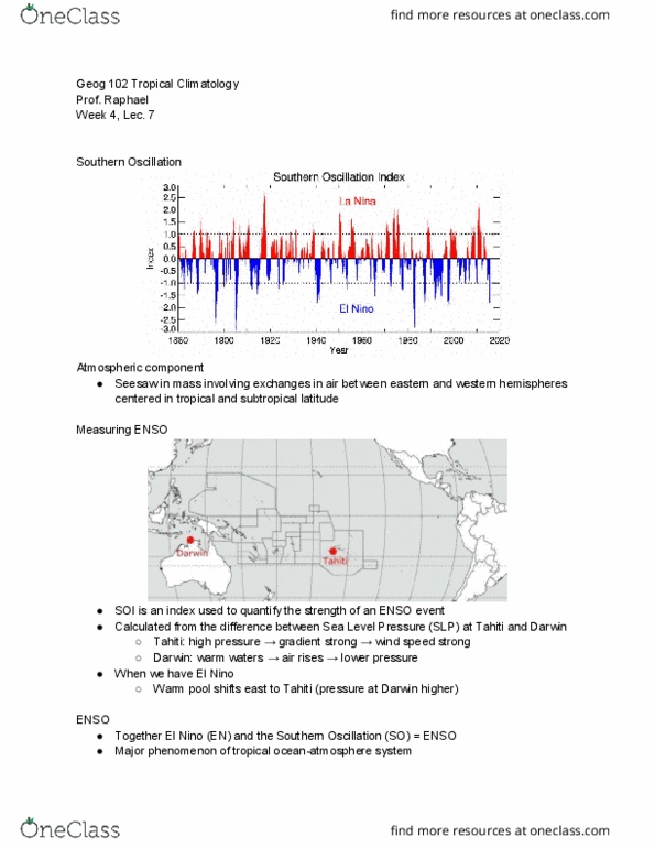 GEOG 102 Lecture Notes - Lecture 7: Climatology, Primary Production, Data Hub thumbnail
