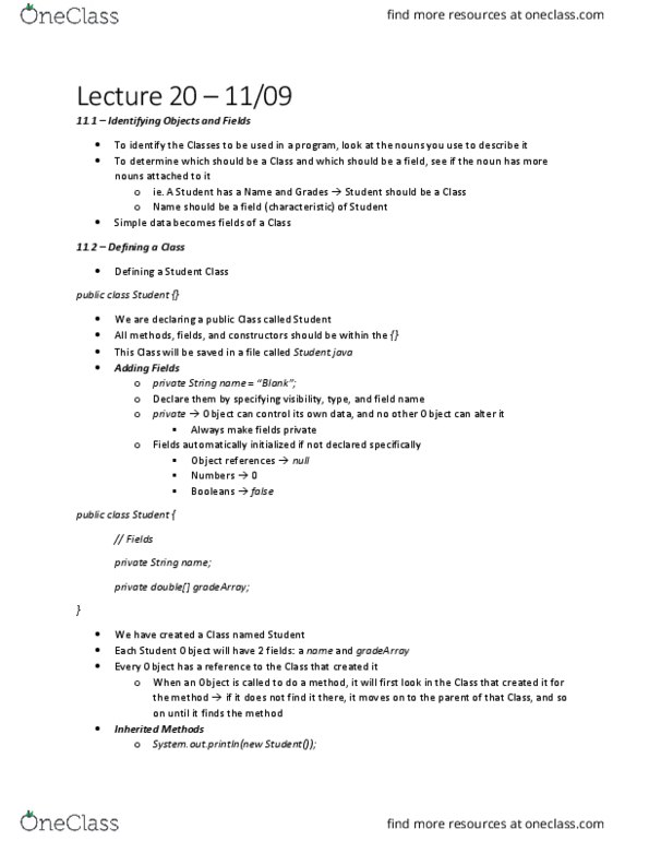 CSE 8A Chapter Notes - Chapter 11.1-11.2: Memory Address thumbnail
