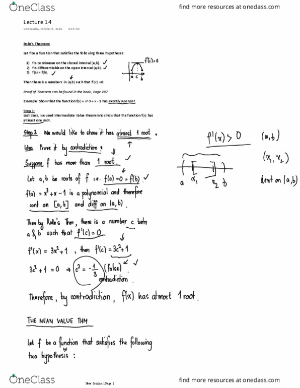 MATH 1A03 Lecture Notes - Lecture 14: Umber thumbnail