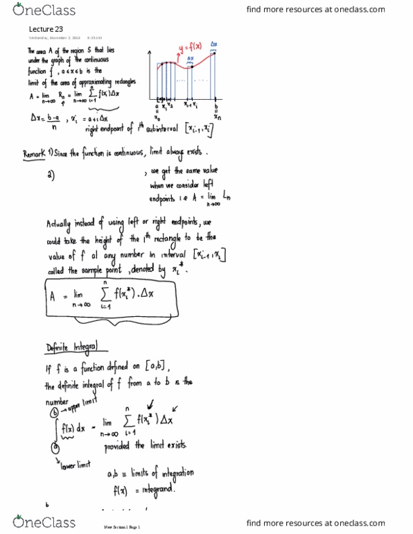 MATH 1A03 Lecture Notes - Lecture 23: Arve, Stra thumbnail