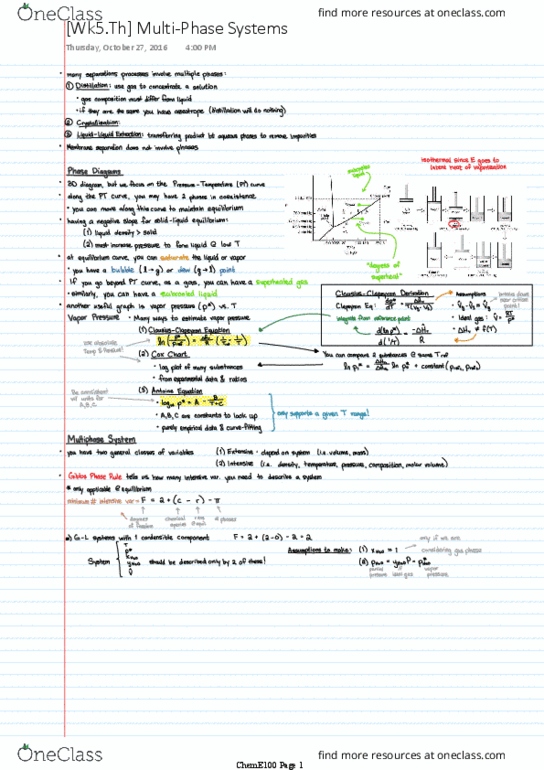 CH ENGR 100 Lecture 10: [Wk5.Th] Multi-Phase Systems thumbnail