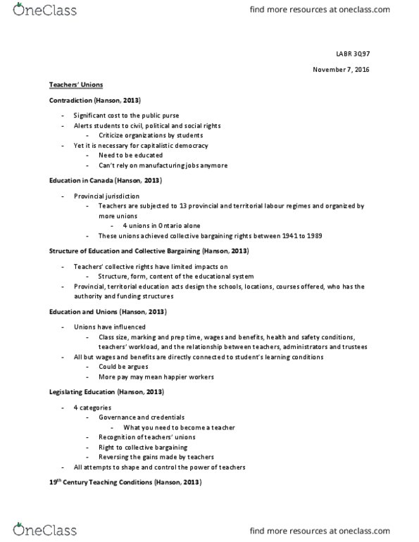 LABR 3Q97 Lecture Notes - Lecture 7: Broadbent Institute, First Act, Full Strike thumbnail