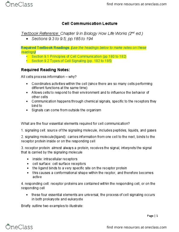 BIOL 1010U Lecture Notes - Lecture 15: Quorum Sensing, Signal Transduction, Antimicrobial Resistance thumbnail