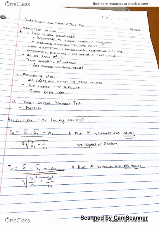 BIOE 2365 Lecture Notes - Lecture 17: Matlab, Bar Chart, Probability Plot thumbnail