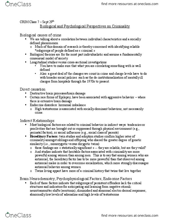 CRM 1300 Lecture Notes - Lecture 7: B. F. Skinner, Neurosis, Interpersonal Communication thumbnail