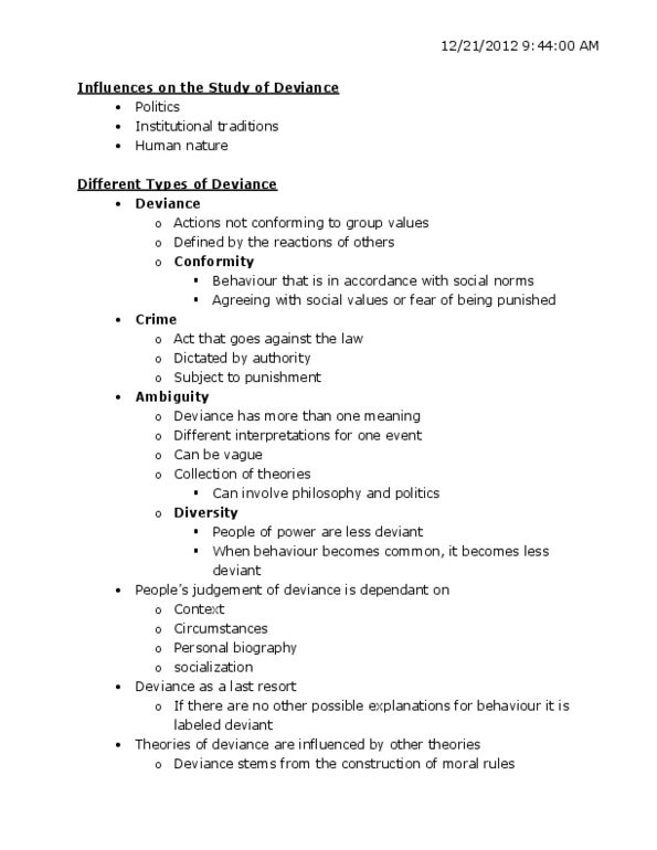 SOCY 275 Lecture Notes - Social Control, Corporate Crime, Human Nature thumbnail