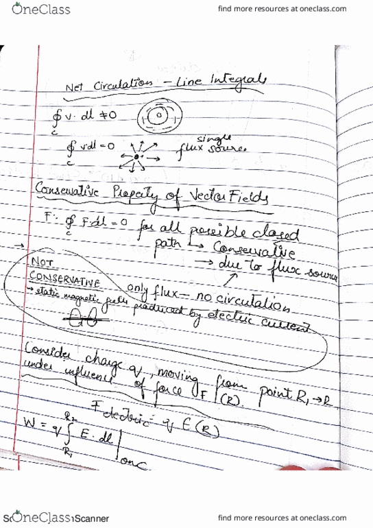E C E 219 Lecture 3: line integral notes thumbnail