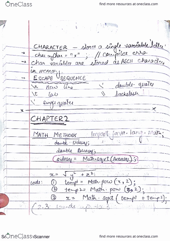 COMP SCI 302 Chapter Notes - Chapter 3: Dubstep, Choro, Faun thumbnail
