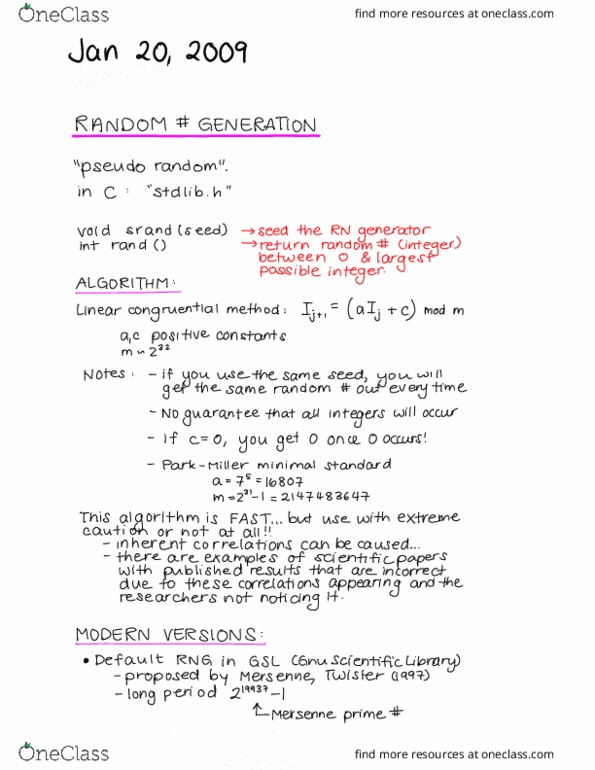 ENGPHYS 2CE4 Lecture Notes - Lecture 4: Taylor Series, Standing Wave, Mersenne Prime thumbnail