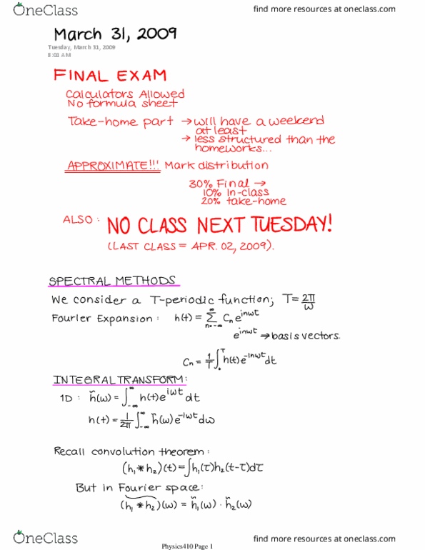 ENGPHYS 2CE4 Lecture Notes - Lecture 22: Swedish Krona, Integral thumbnail