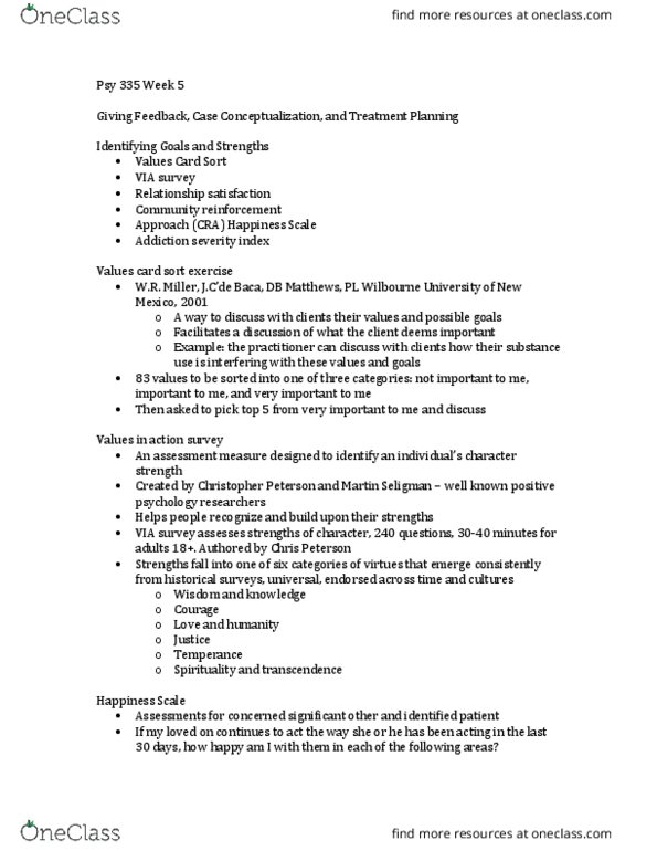 PSY 335 Lecture Notes - Lecture 5: Therapeutic Relationship, Insomnia, Crisis Management thumbnail