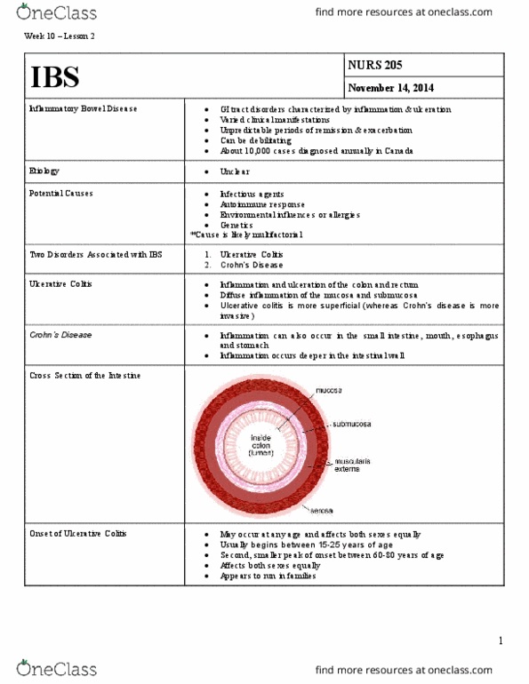 NURS 205 Lecture 10: IBS thumbnail