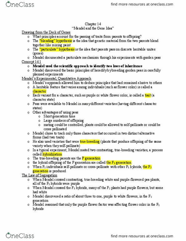 BIOL 101 Lecture Notes - Lecture 21: Generation Time, Degenerative Disease, Phenylketonuria thumbnail