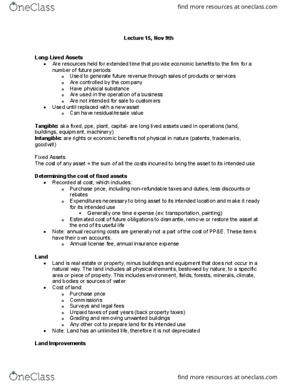 MGCR 211 Lecture Notes - Lecture 16: Historical Cost, 7 World Trade Center, No Entry thumbnail