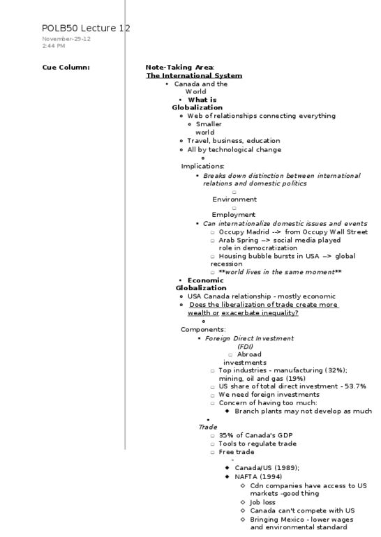 POLB50Y3 Lecture Notes - Lecture 12: Foreign Direct Investment, Arab Spring, Real Estate Bubble thumbnail