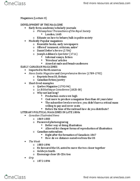 Media, Information and Technoculture 2000F/G Lecture Notes - Lecture 8: United States Department Of State, Pierre Trudeau, Tax Deduction thumbnail
