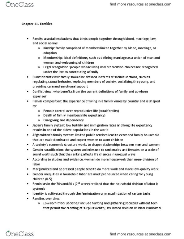 SYG 2000 Lecture Notes - Lecture 30: Temporary Assistance For Needy Families, Household Division, Single Parent thumbnail