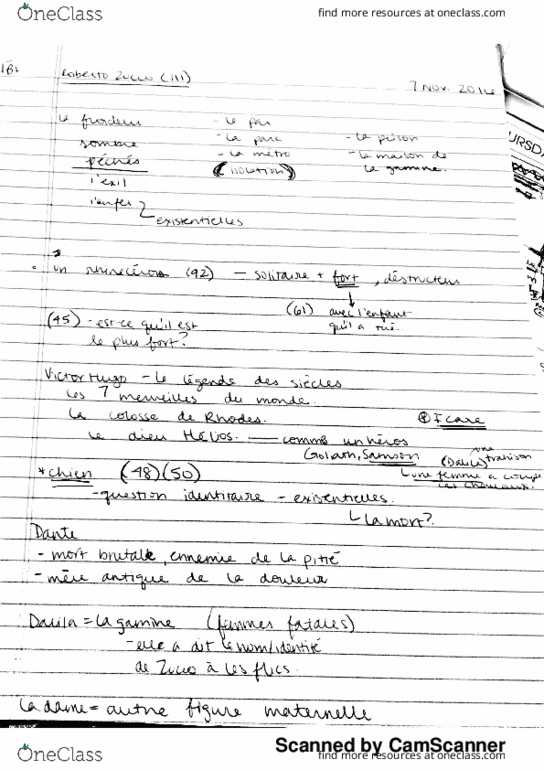 FREN 2001 Lecture 12: roberto zucco (III) thumbnail