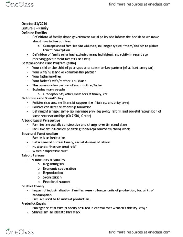 SOCIOL 1A06 Lecture Notes - Lecture 6: Unemployment Benefits, Prescription Drug, Tax Deduction thumbnail