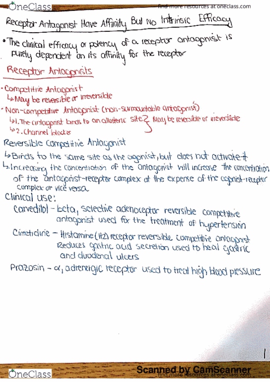 BPS 321 Lecture Notes - Lecture 6: Omeprazole, Memantine, Carvedilol thumbnail