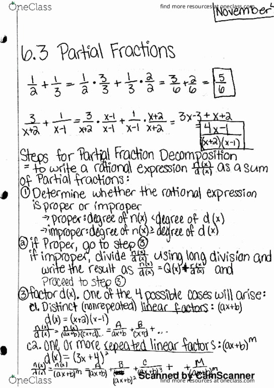 MATH 1320 Lecture 36: 6.3 thumbnail