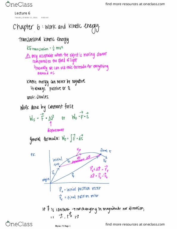 PHYSICS 7C Lecture 6: Physics 7C Lecture 6 thumbnail