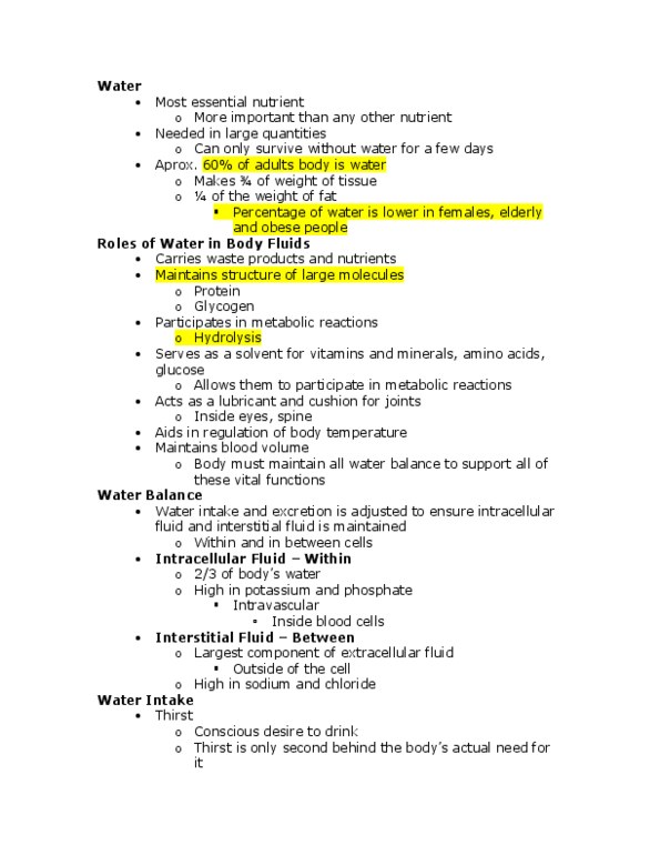 HLTH 230 Lecture Notes - Lecture 6: Hypotension, Xerostomia, Fluid Compartments thumbnail