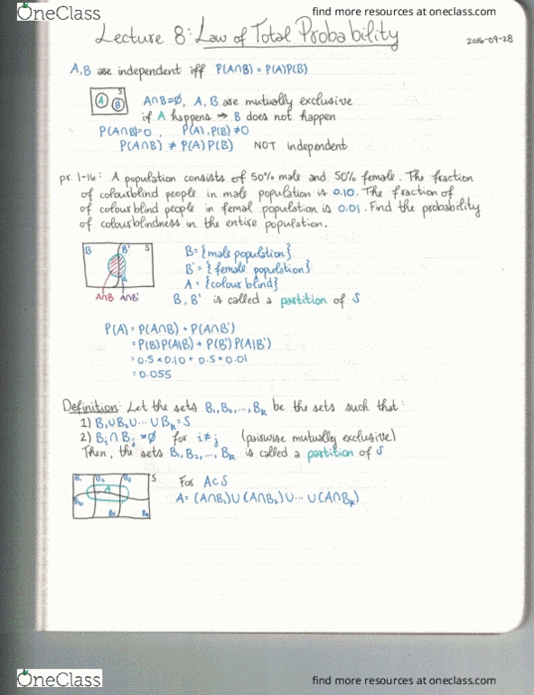 STAT 268 Lecture Notes - Lecture 8: Color Blindness thumbnail