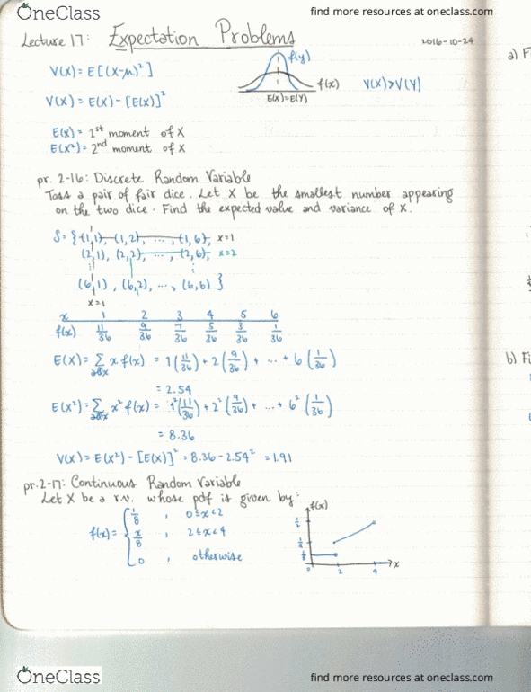 STAT 268 Lecture Notes - Lecture 17: Flac, Elche, Random Variable thumbnail