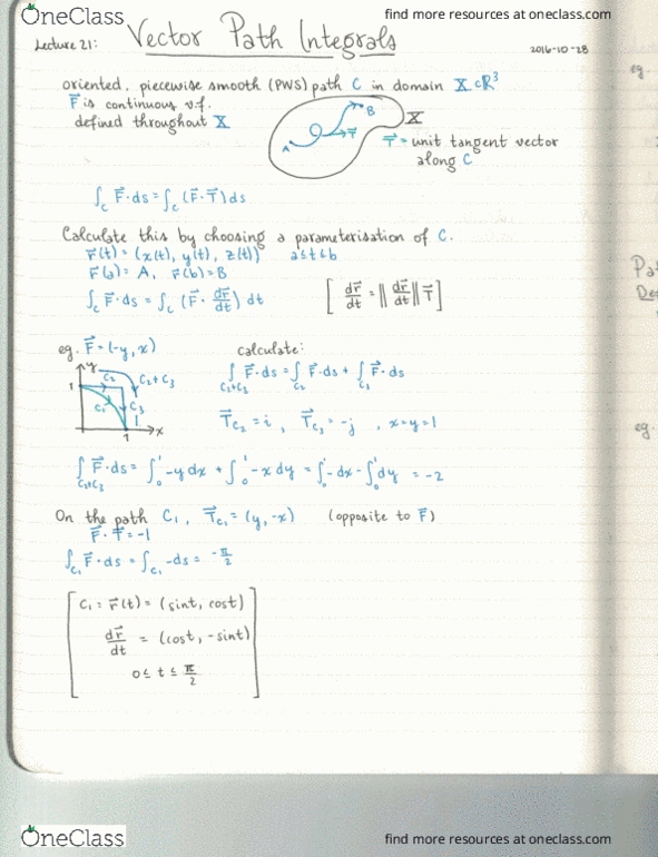 MATH 280 Lecture Notes - Lecture 21: Curve, Ath, Piecewise thumbnail