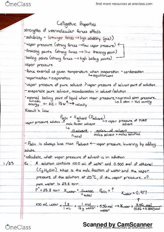 CHEM 1120 Lecture Notes - Lecture 1: Cinnamaldehyde, Viscosity, Carbon Tetrachloride thumbnail