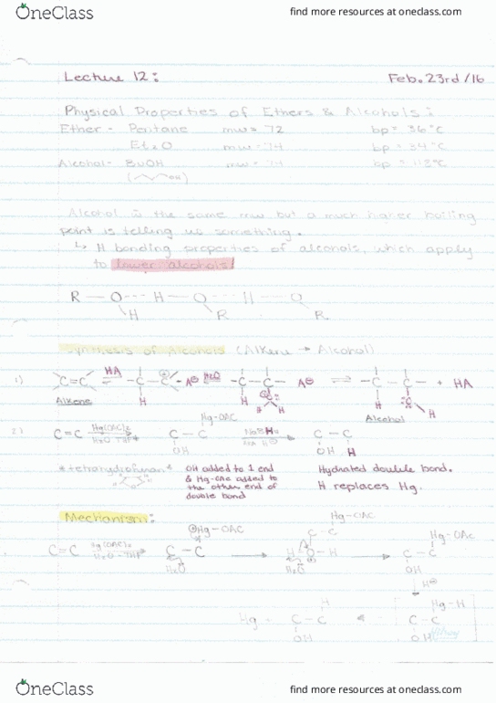 CHEM263 Lecture Notes - Lecture 12: Aldehyde, Canadian Content, Sodium Borohydride thumbnail