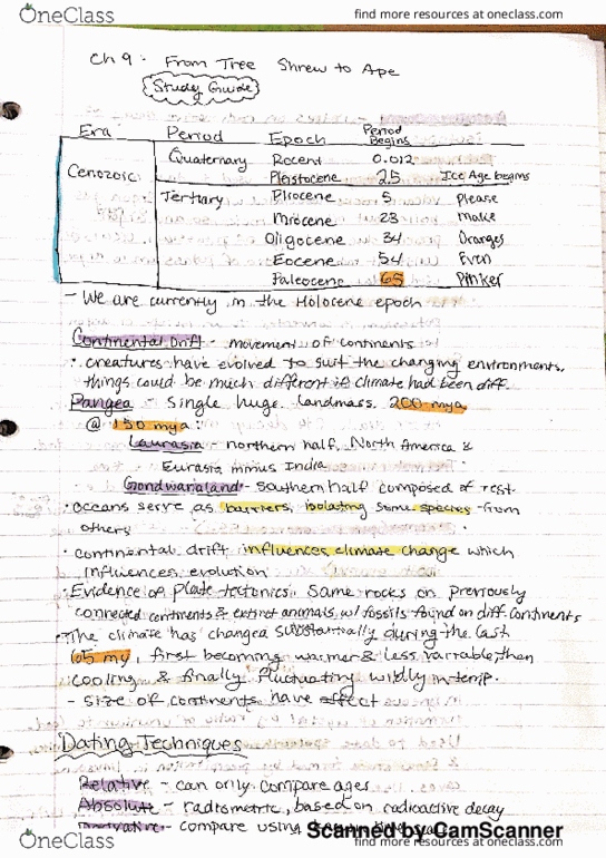 EVANTH 101D Chapter 9: Ch 9 study guide thumbnail