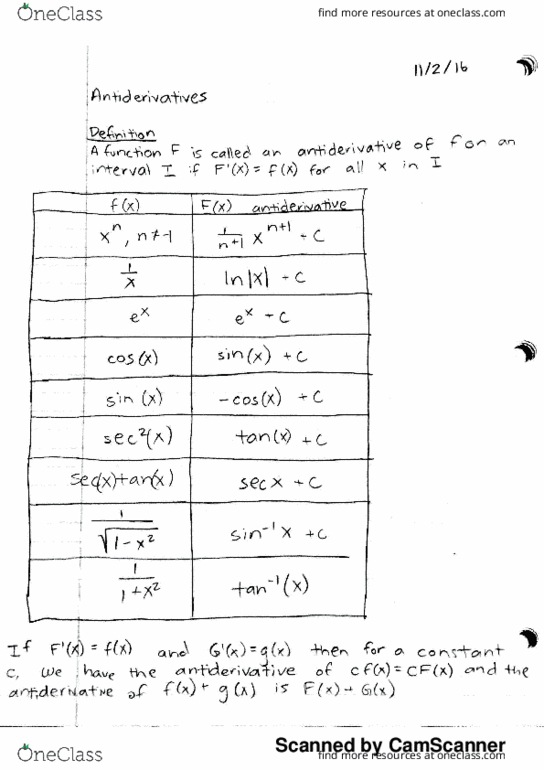 MATH-1060 Lecture Notes - Lecture 27: Antiderivative, In C, Solva thumbnail